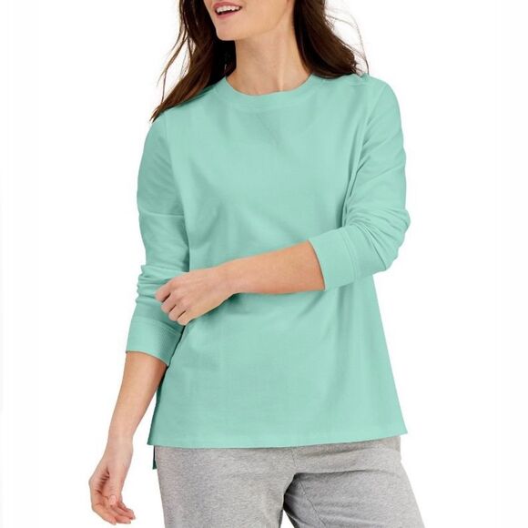 Mint Green Cotton Sweatshirt XXL - Picture 1 of 4